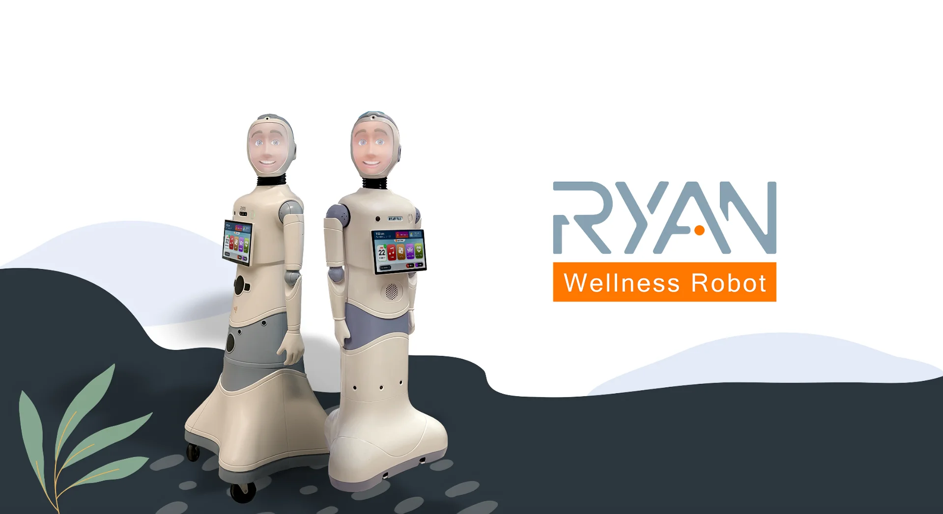 Ryan robots with orange circle